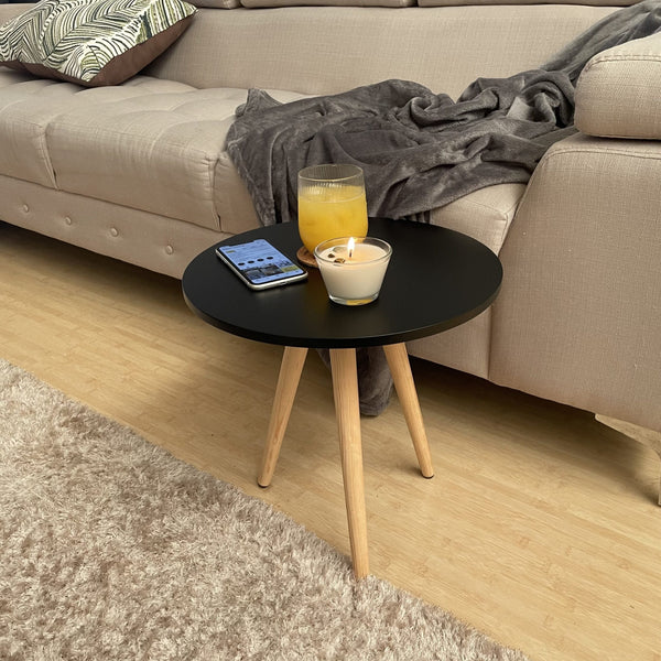 Mesa Lateral Pino Rila Blanca · Diseño Moderno - vista alternativa