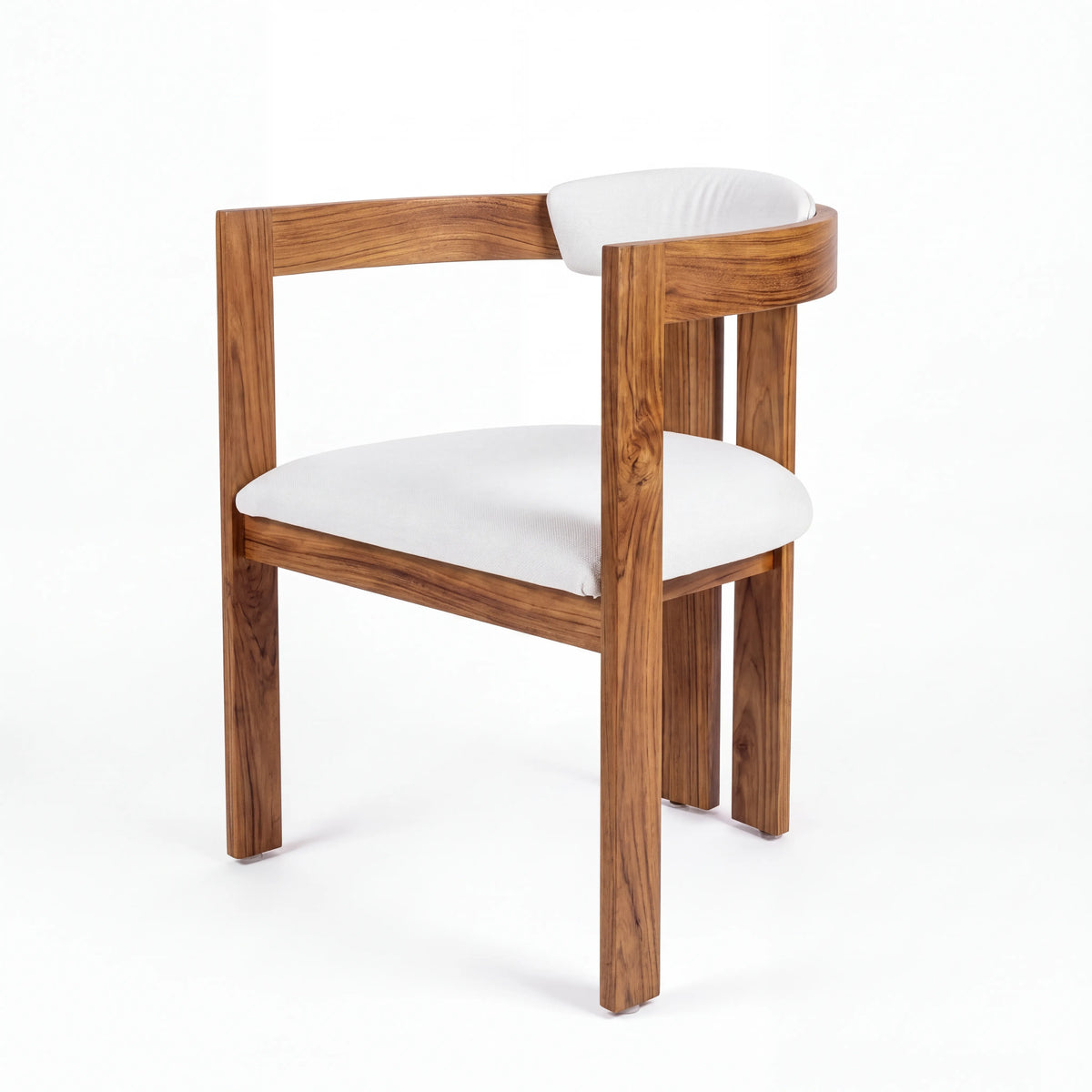 Sillón Ocasional de Autor en Nogal con Cojines Acolchados - Ambientada | LEMICH Alta Ebanistería Residencial