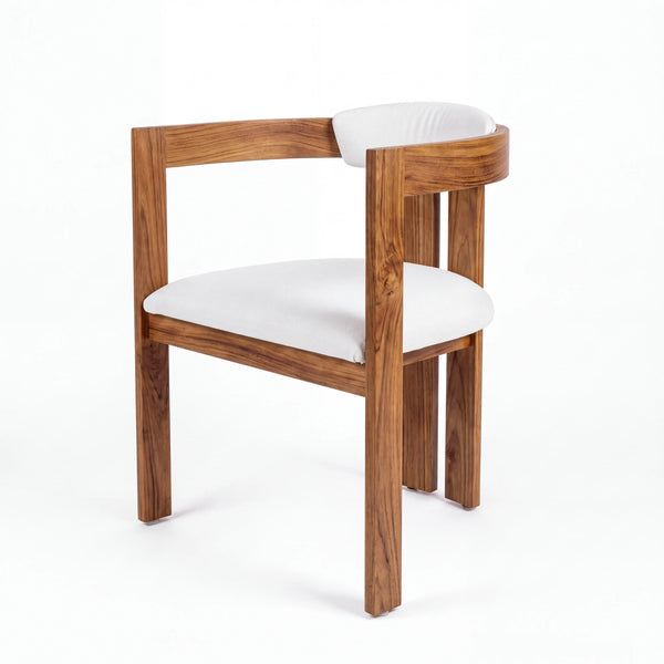 Sillón Ocasional Modena en Nogal con Cojines Acolchados · Confort - vista alternativa