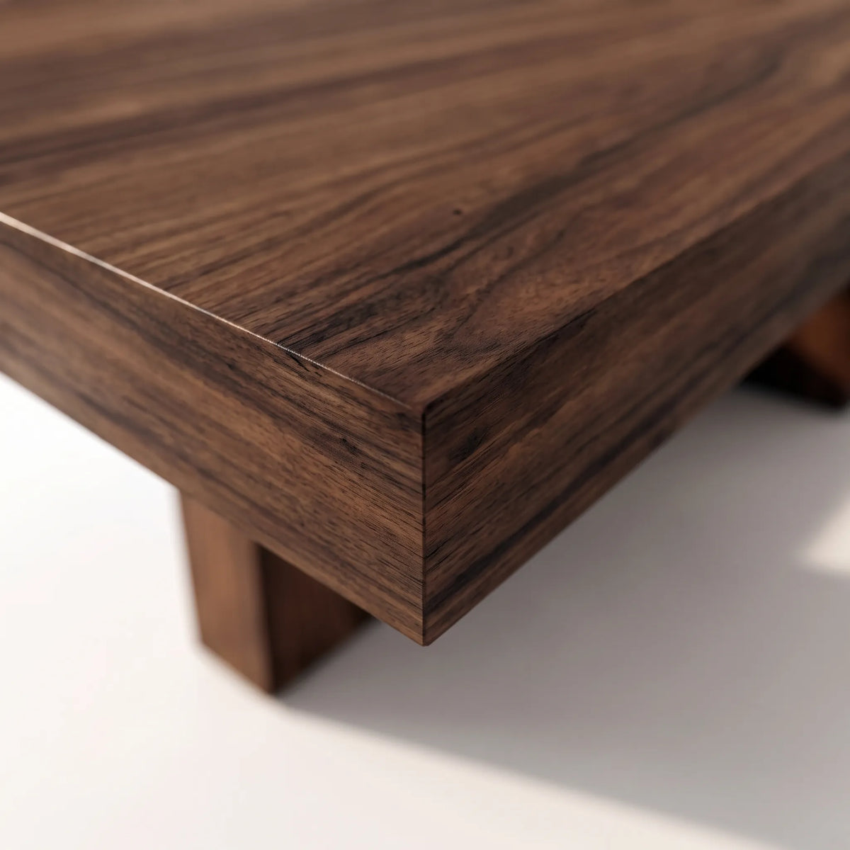 Mesa de Comedor Monumental en Nogal Americano con Base Escultórica - Detalle de Ensamble | LEMICH Alta Ebanistería Residencial