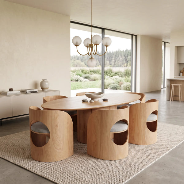 Comedor Residencial Monza de 6 Sillas en Nogal Contemporáneo - vista alternativa