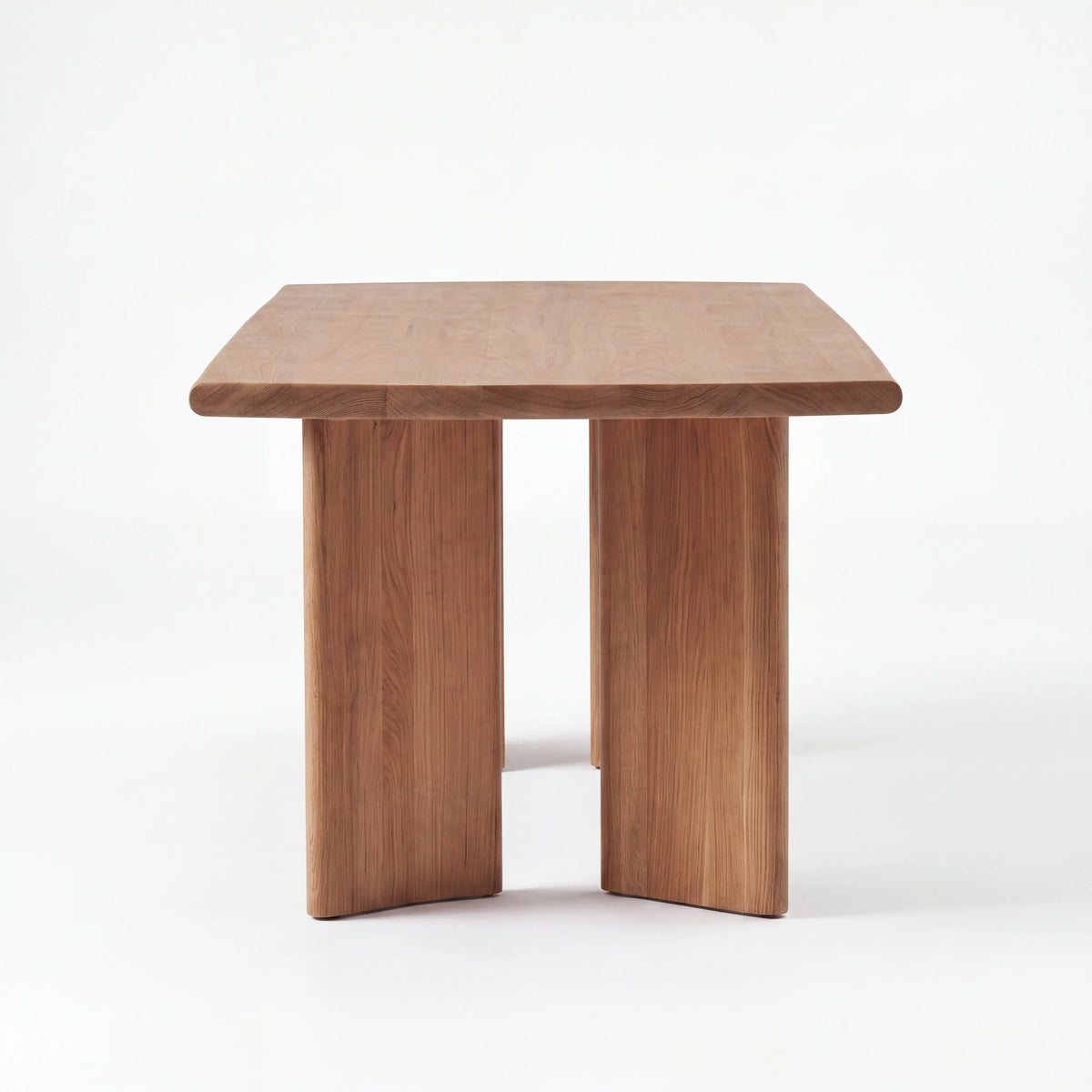 Mesa de Comedor Rectangular en Nogal con Patas Angulares de Diseño - Detalle de Ensamble | LEMICH Alta Ebanistería Residencial