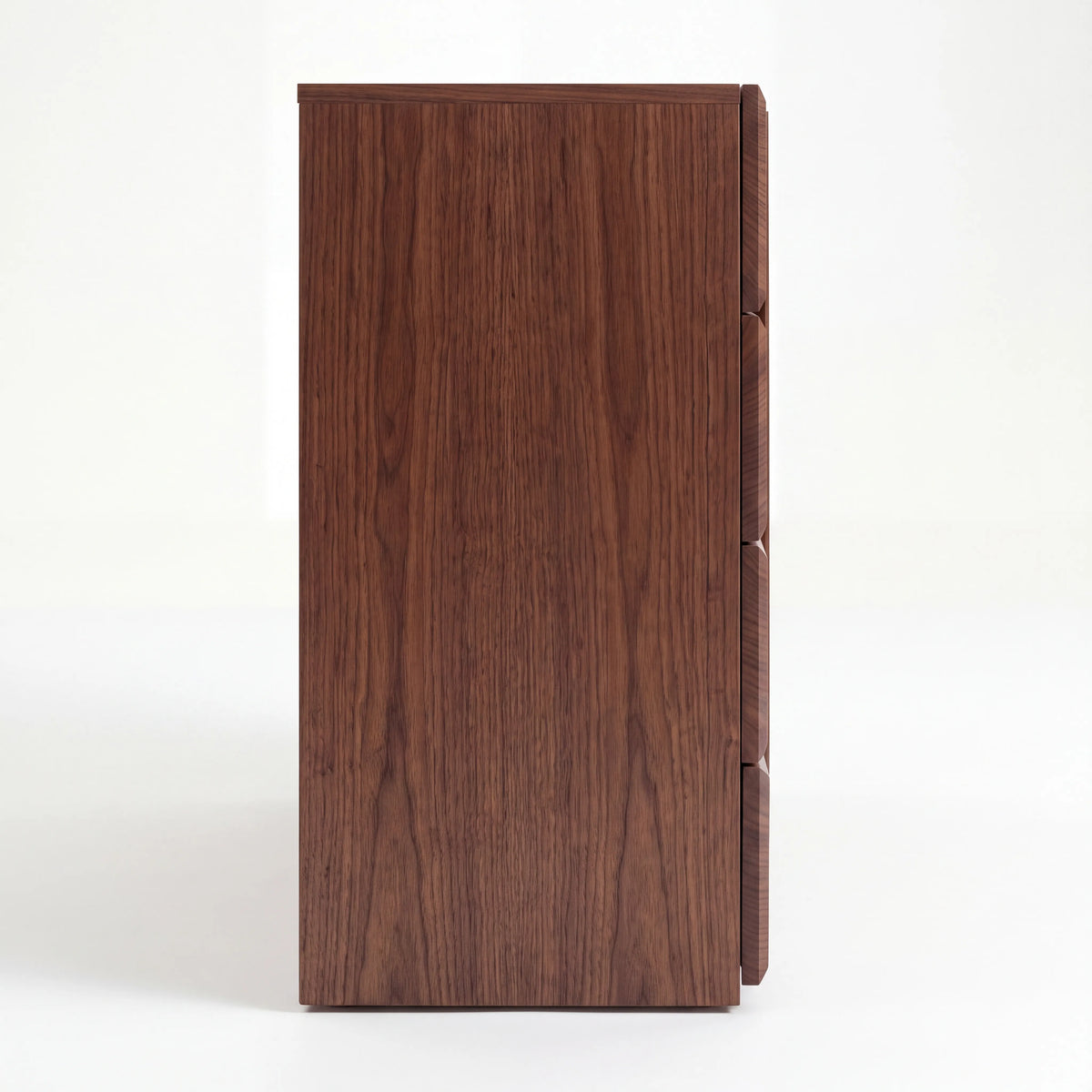 Cómoda Dresser de 4 Cajones y Puerta Lateral en Chapa de Nogal - Hero Portada | LEMICH Alta Ebanistería Residencial