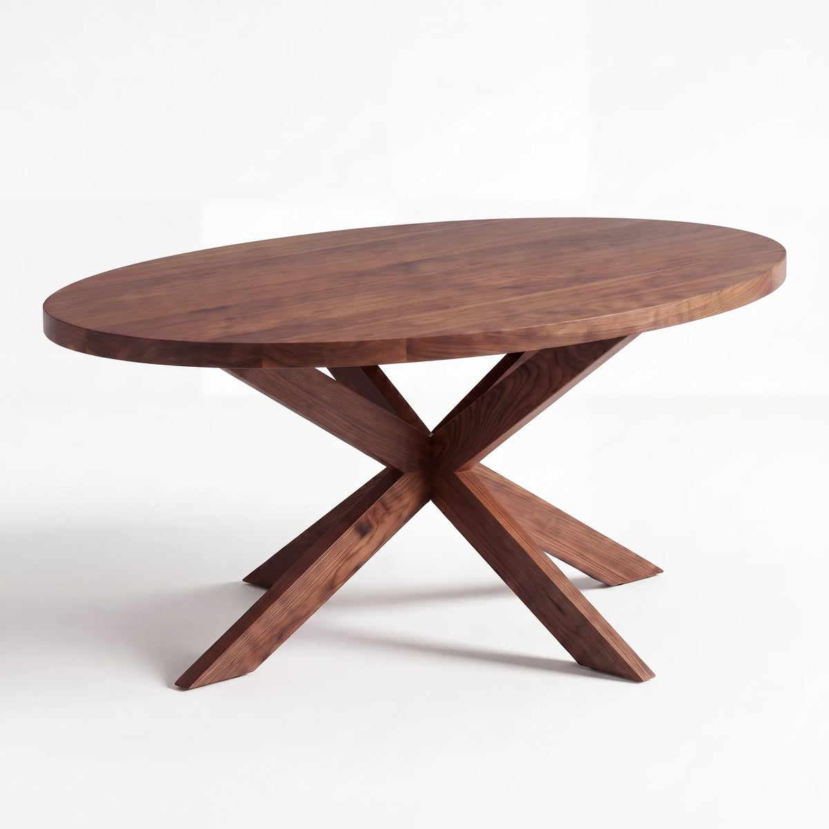 Mesa de Comedor Oval Stella en Nogal Sólido - Hero Portada | LEMICH Alta Ebanistería Residencial