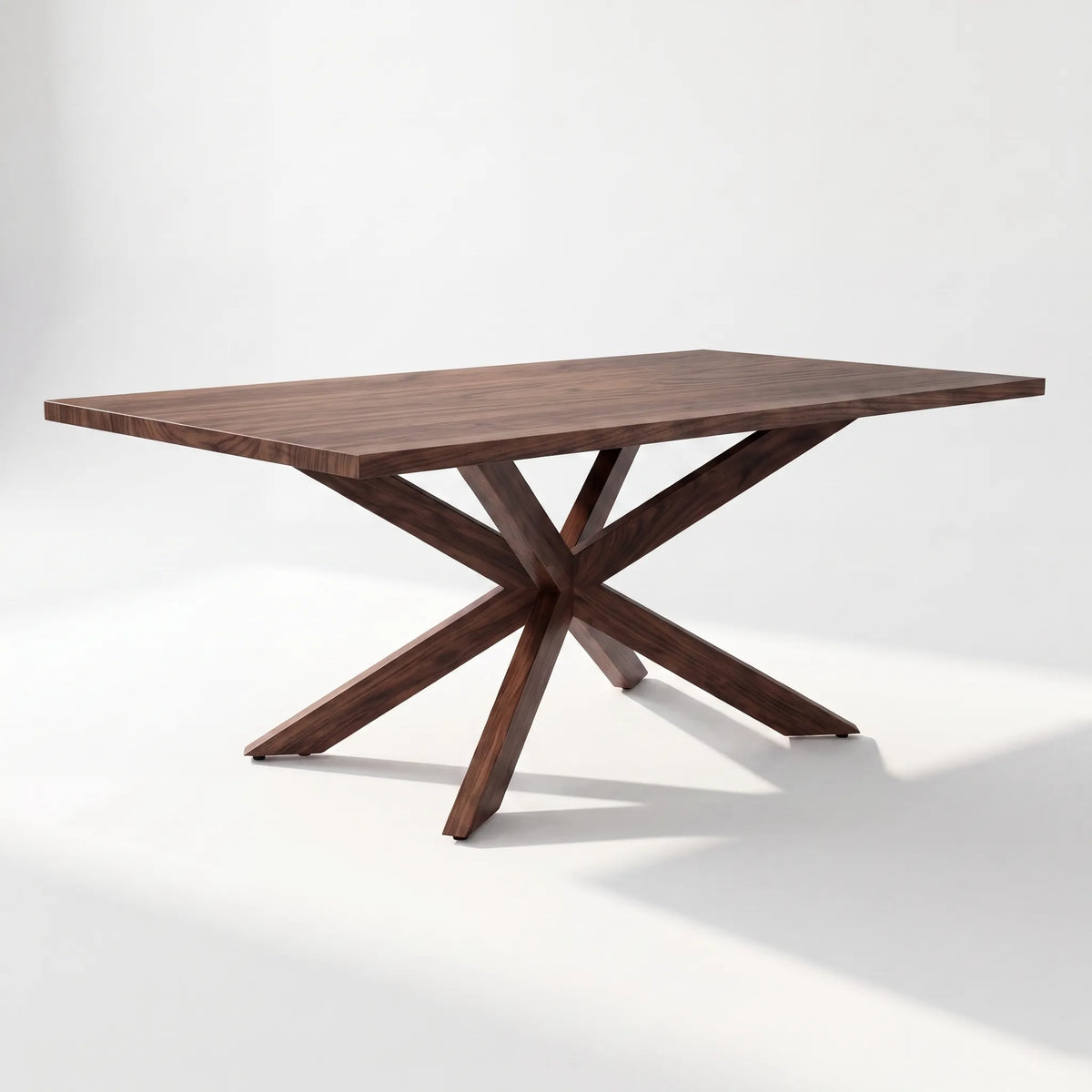 Mesa de Comedor Rectangular Stella en Nogal Macizo - Detalle de Ensamble | LEMICH Alta Ebanistería Residencial
