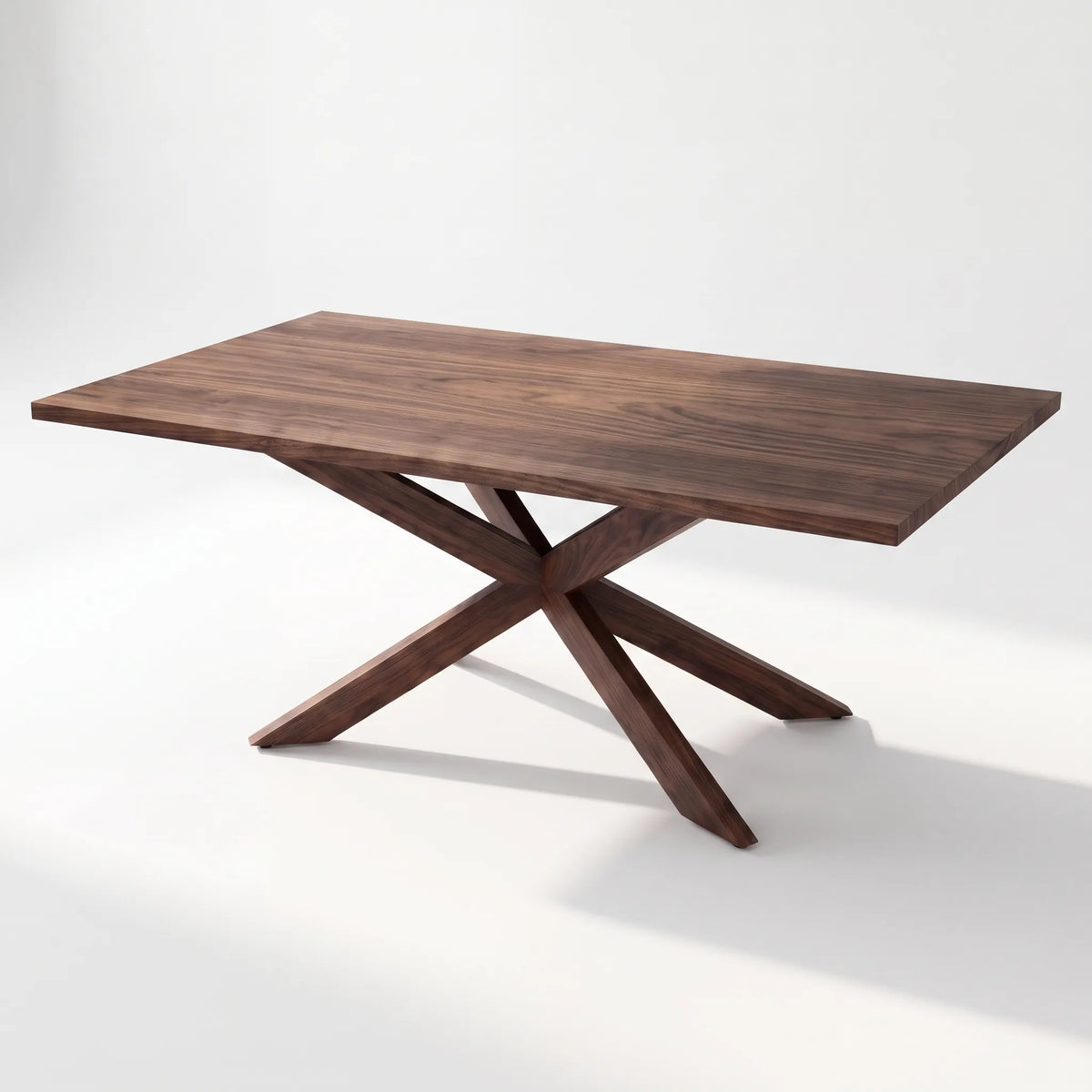 Mesa de Comedor Rectangular Stella en Nogal Macizo - Detalle de Ensamble | LEMICH Alta Ebanistería Residencial