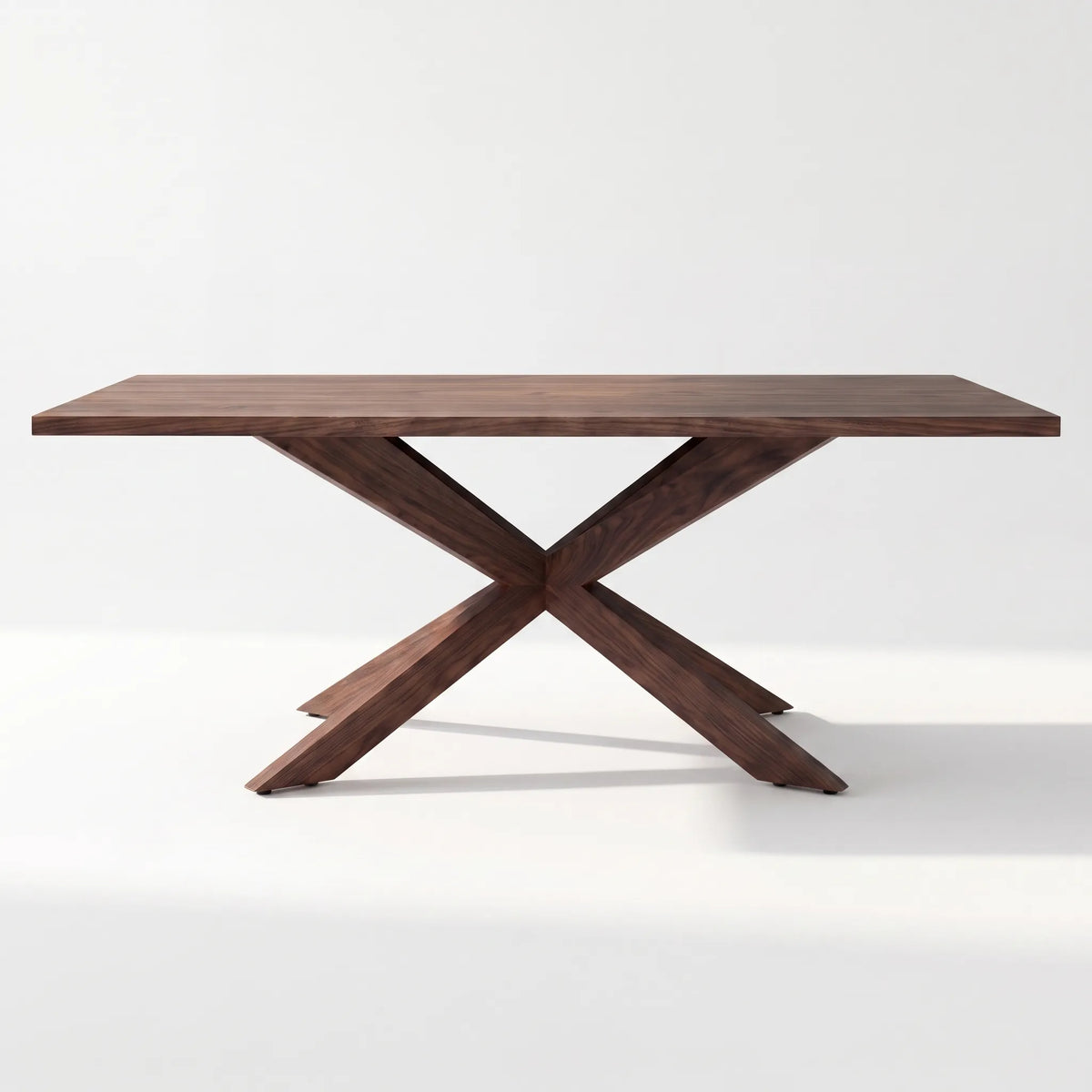 Mesa de Comedor Rectangular Stella en Nogal Macizo - Detalle de Ensamble | LEMICH Alta Ebanistería Residencial