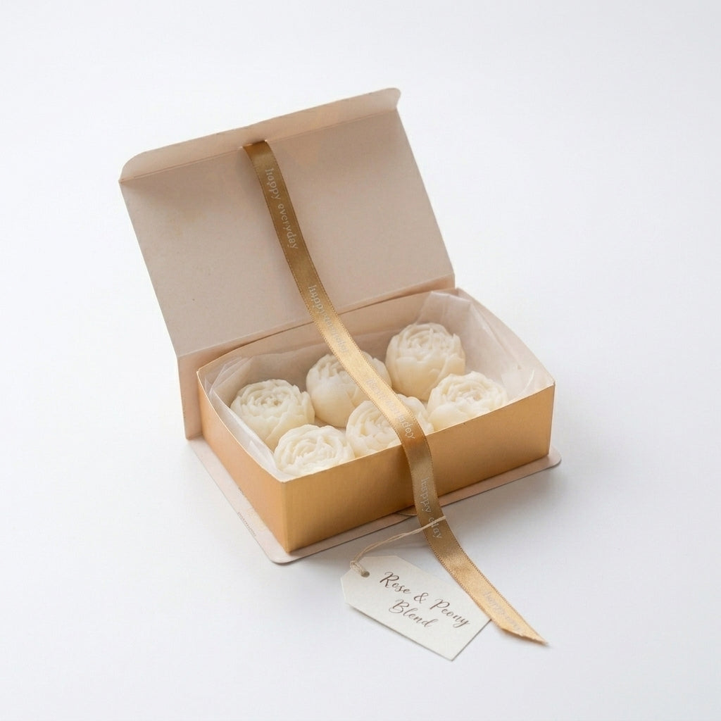 Velas aromáticas rosas frescas