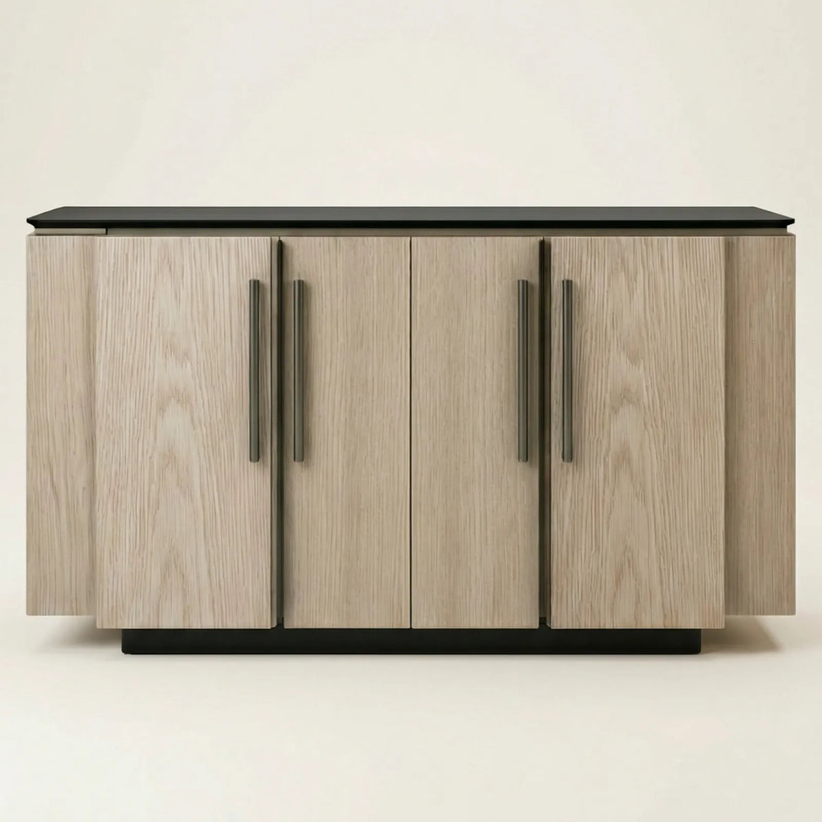 Buffet Novara – Credenza en Encino con Cubierta Negra