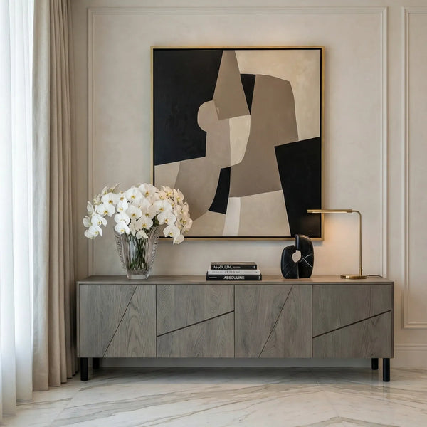 Buffet Génova – Credenza Gris Minimalista - vista alternativa