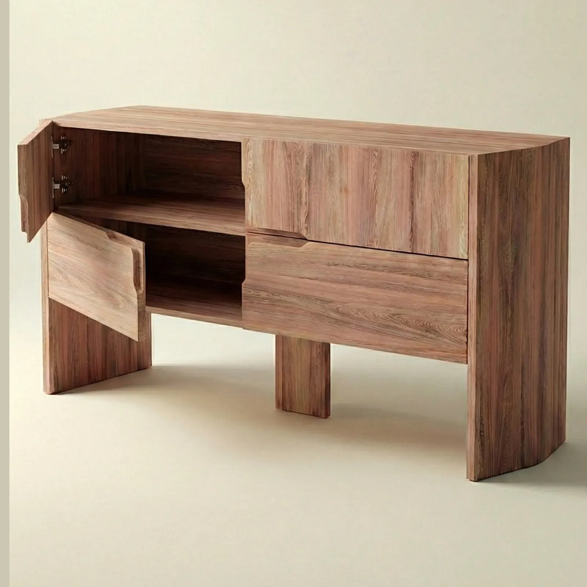 Buffet Lucca – Credenza Moderna en Rosa Morada