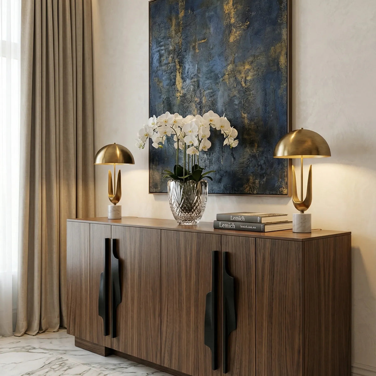 Buffet Vittorio – Credenza Moderna en Nogal Natural
