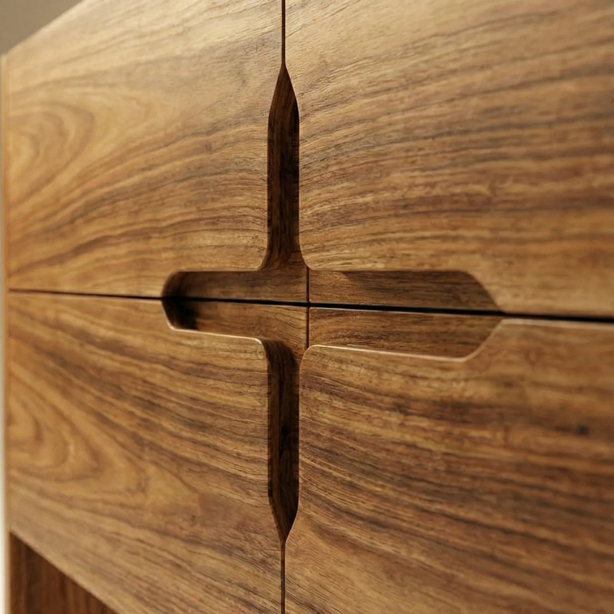 Buffet Trento – Credenza Minimalista en Nogal