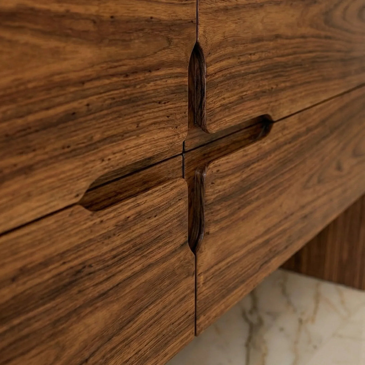 Buffet Trento – Credenza Minimalista en Nogal