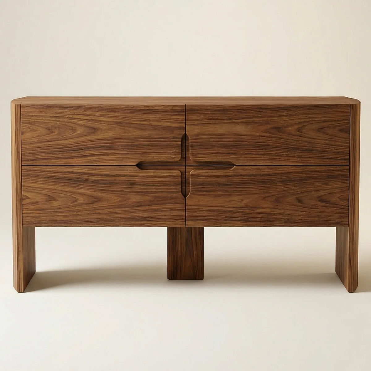Buffet Trento – Credenza Minimalista en Nogal