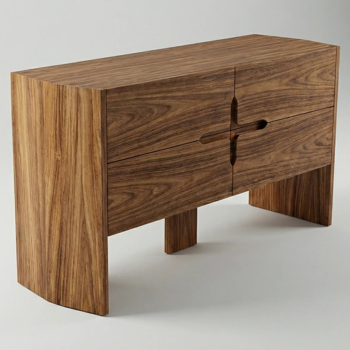 Buffet Trento – Credenza Minimalista en Nogal