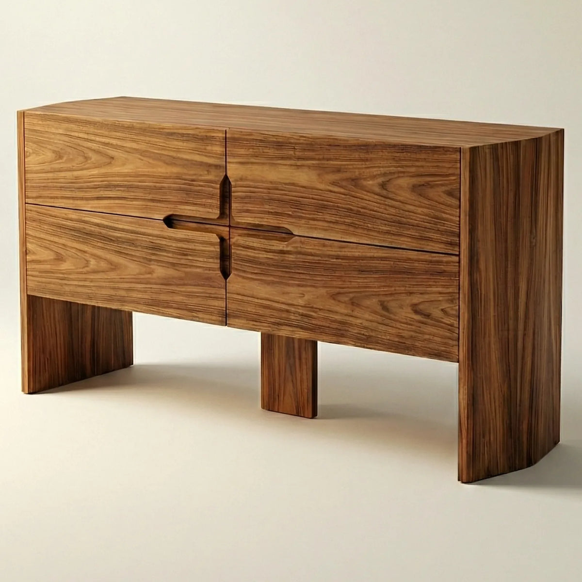 Buffet Trento – Credenza Minimalista en Nogal