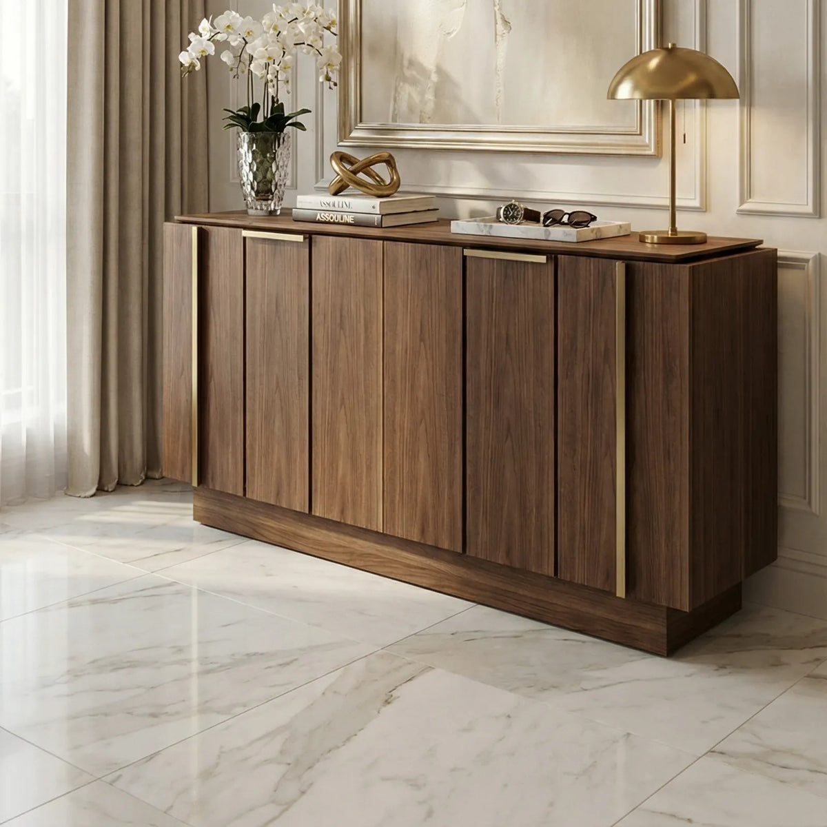 Buffet Catania – Credenza Monolítica en Parota