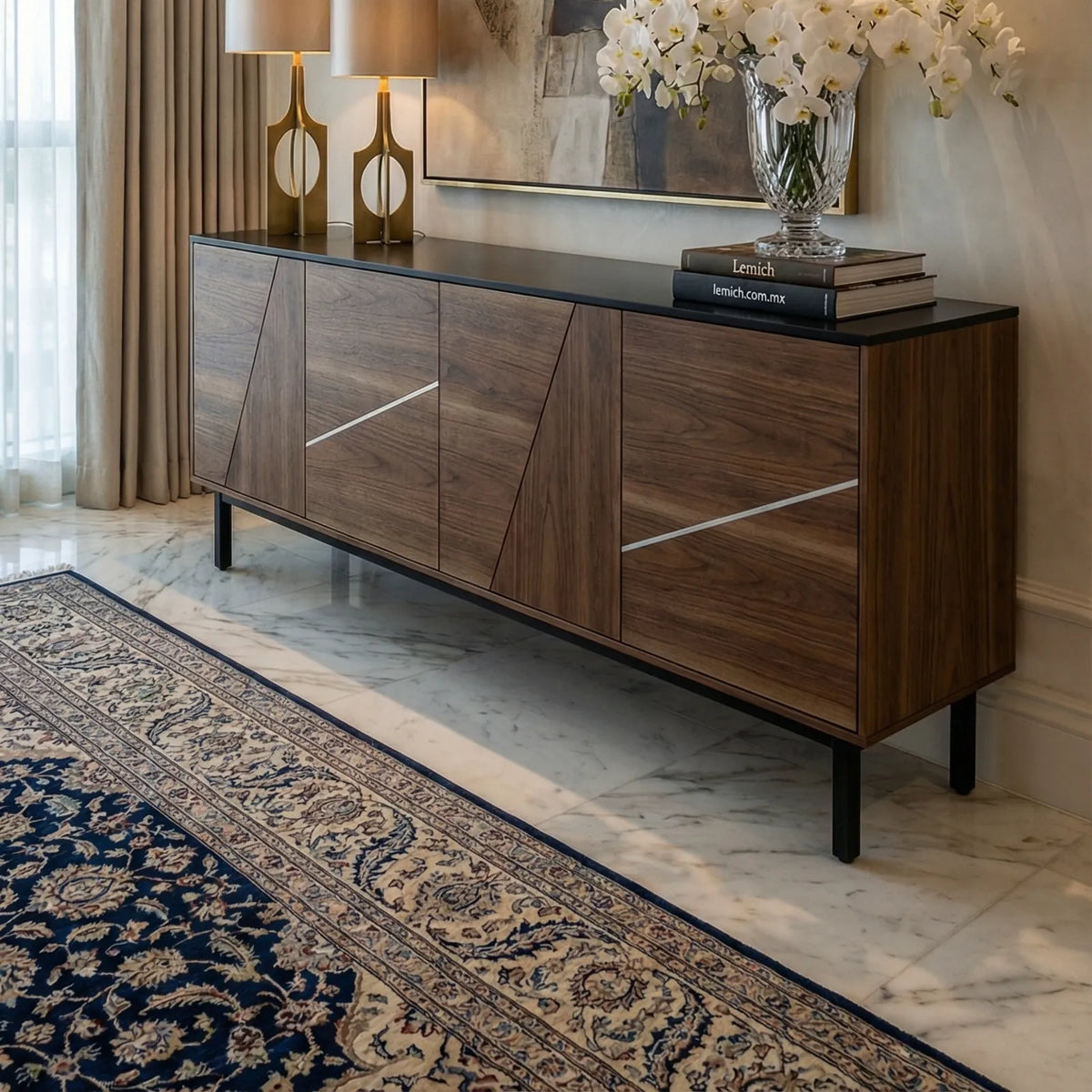Buffet Treviso – Credenza en Nogal Contemporánea