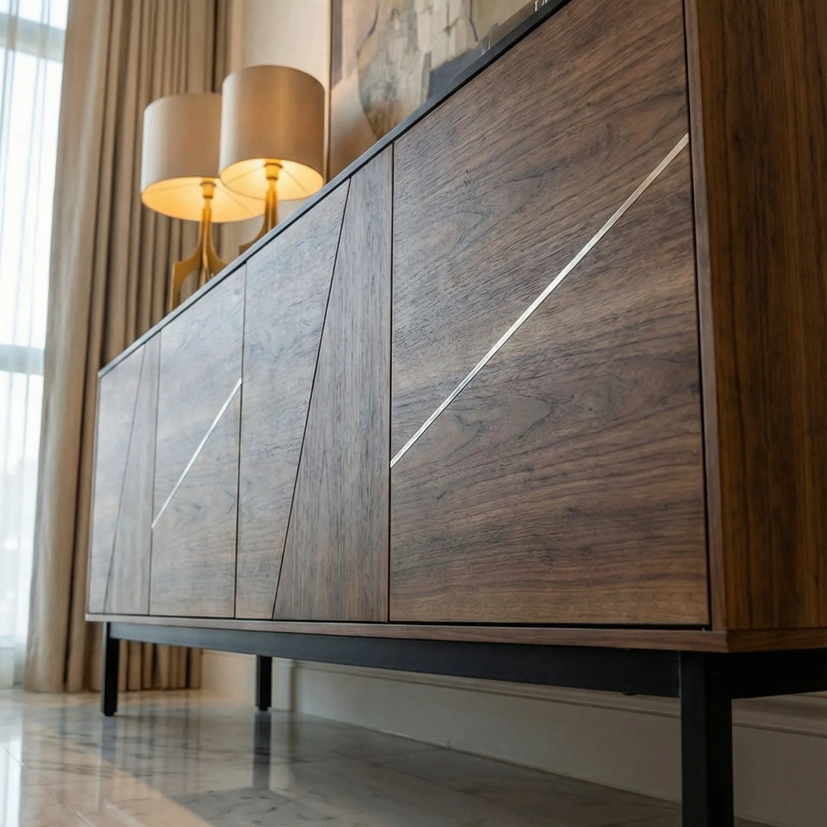 Buffet Treviso – Credenza en Nogal Contemporánea