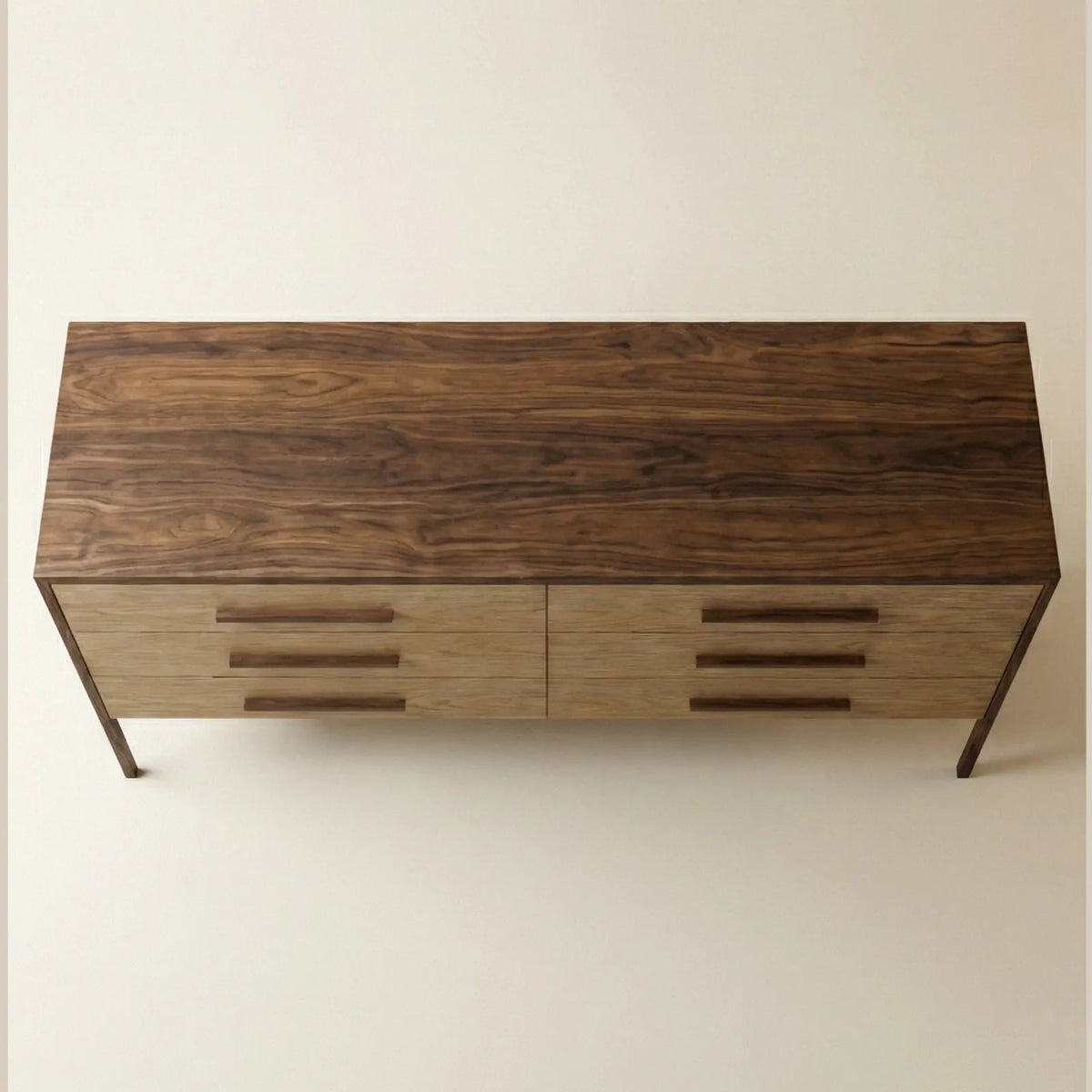 Buffet Lecce – Credenza Minimalista en Encino Claro