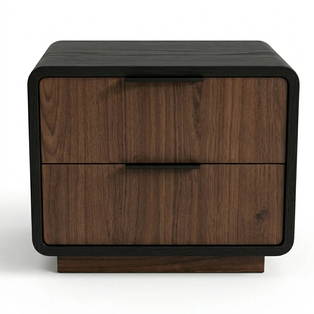 Buró Lunor Nogal · Diseño Minimalista