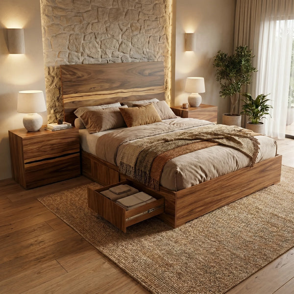 Cabecera Johnston de Madera Viva de Parota - vista alternativa