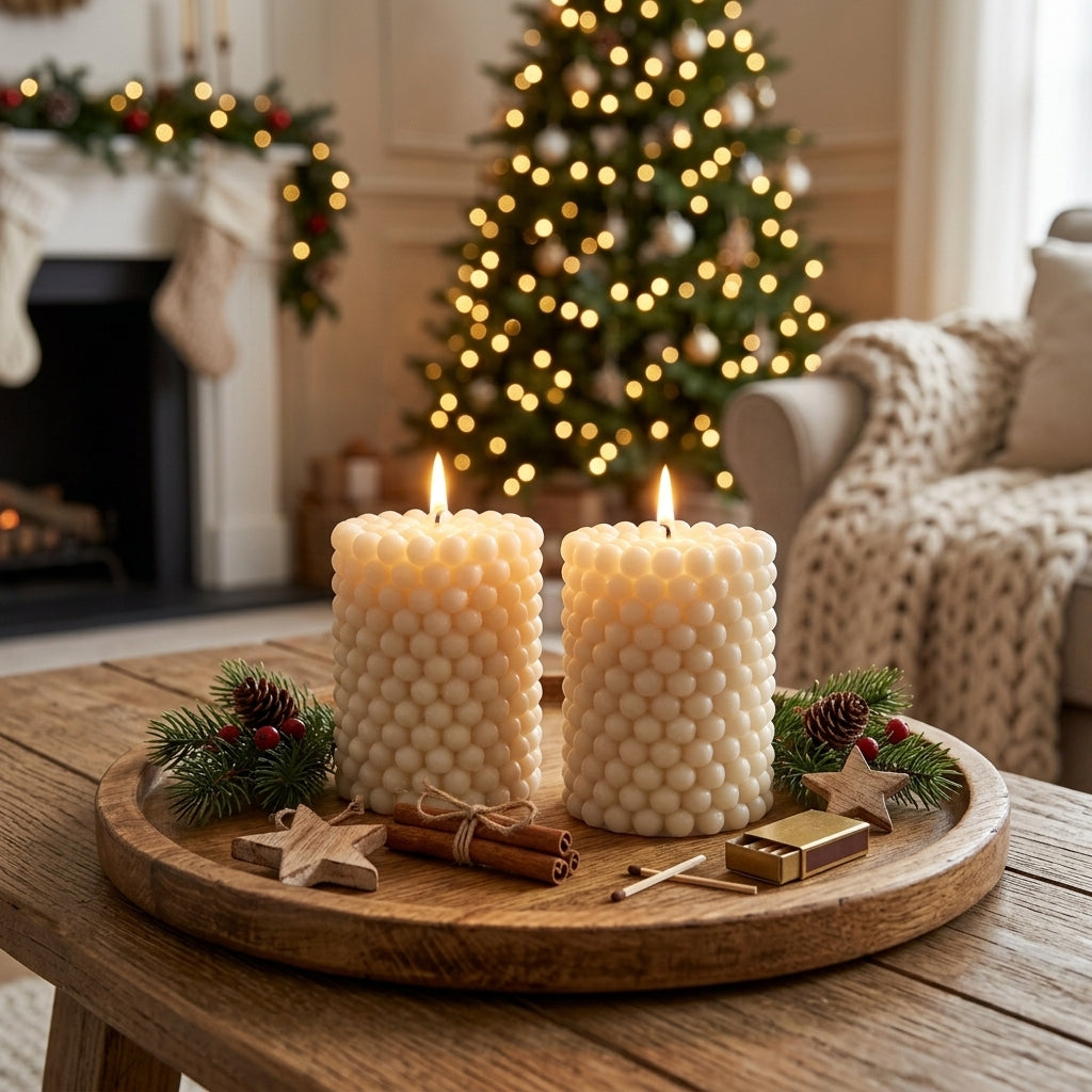 Velas Decorativas mod. Bubble 2 pzas.
