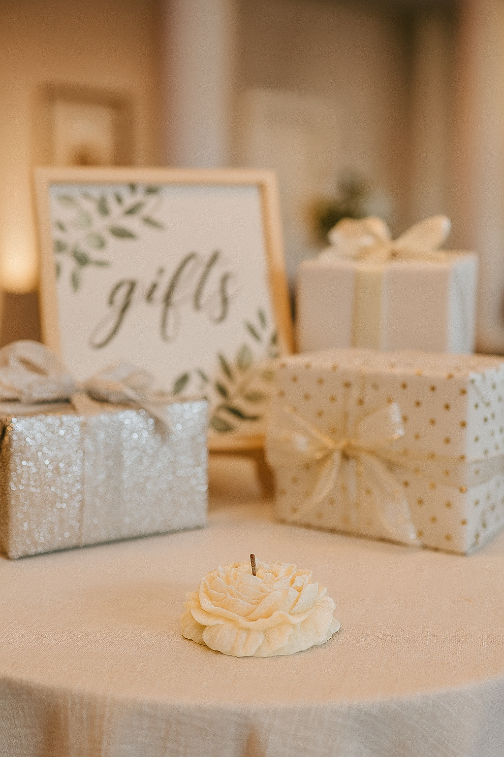 Colección Peonía: Velitas Souvenir para Eventos Elegantes
