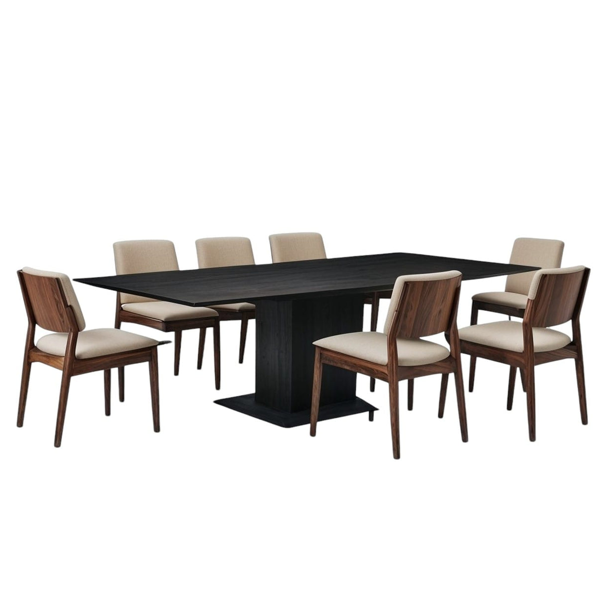Comedor 8 Sillas Supremo Rosa Morada y Encino · Diseño Premium
