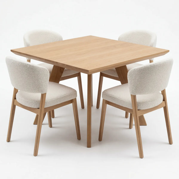 Comedor Elara en Encino y Madera Sólida · Punto Focal Arquitectónico