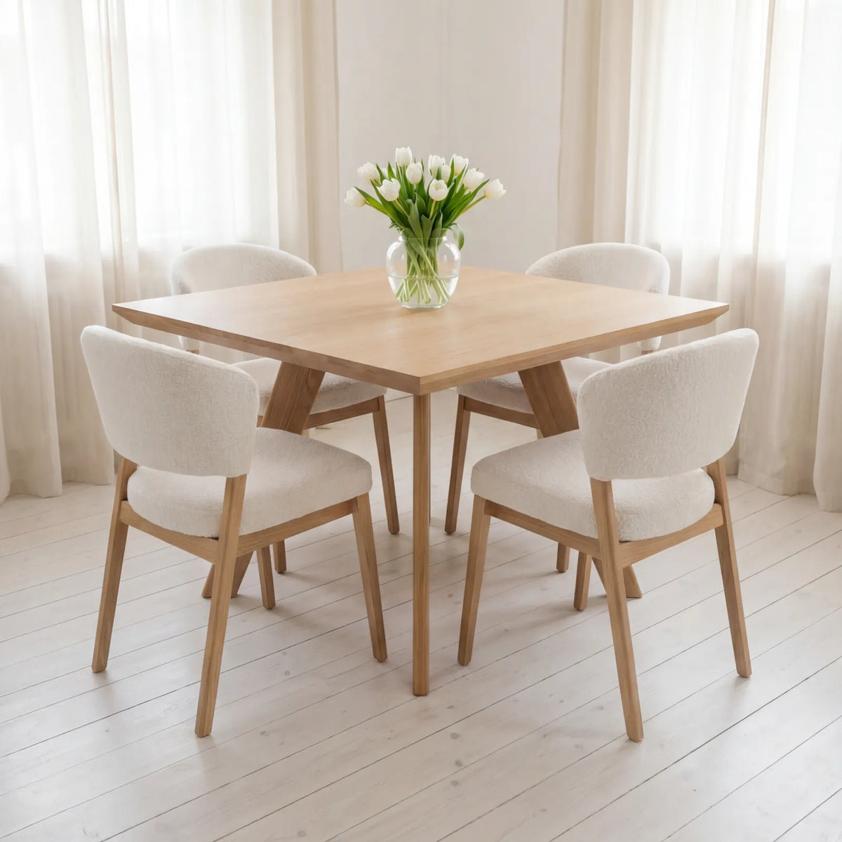 Comedor Elara en Encino y Madera Sólida · Punto Focal Arquitectónico