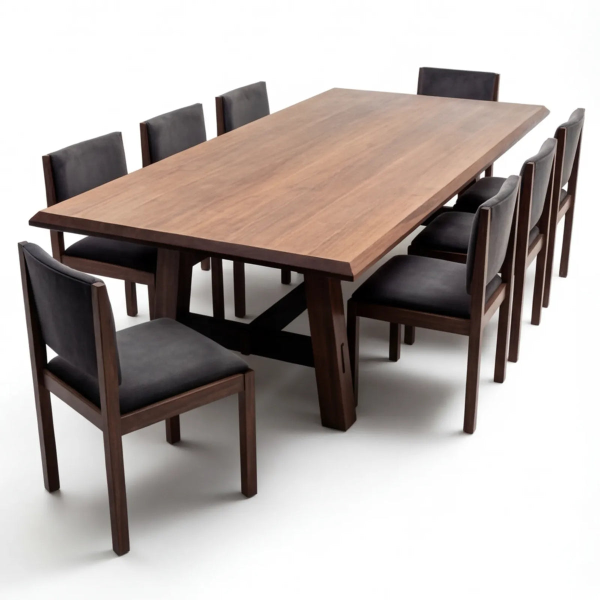 Comedor Hester en Nogal · Escultural