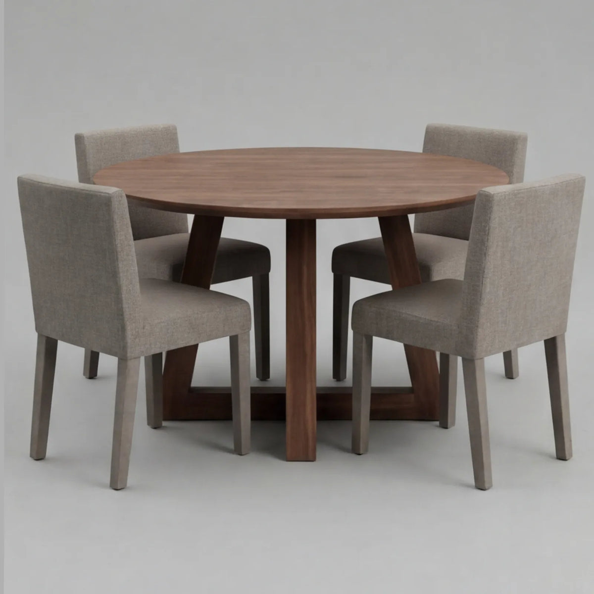 Comedor Nise en Nogal y Madera Sólida · Presencia Arquitectónica