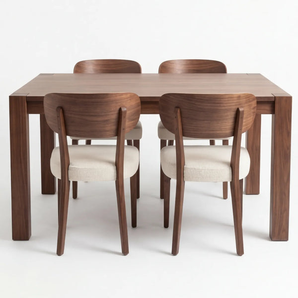 Comedor Novaro en Nogal y Madera Sólida · Arquitectónico