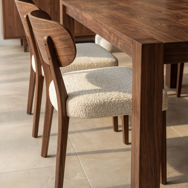 Comedor Novaro en Nogal y Madera Sólida · Arquitectónico - vista alternativa