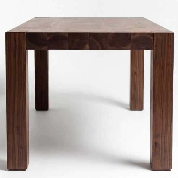 Mesa de Comedor Sian para 4 sillas en Nogal en nogal americano, vista principal completa