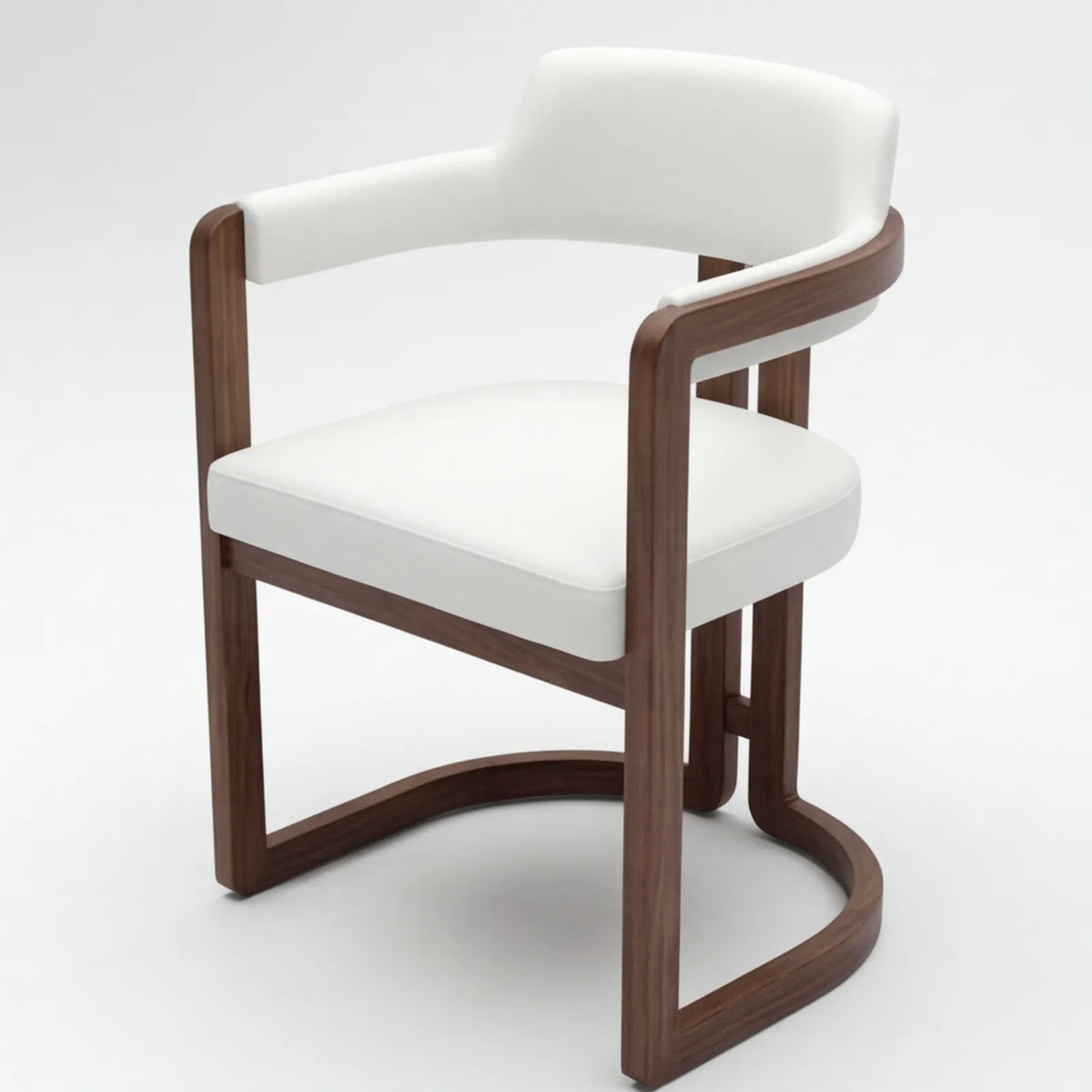 Conjunto de Comedor Diadem en Nogal y Rosa Morada Sólida · Presencia Arquitectónica