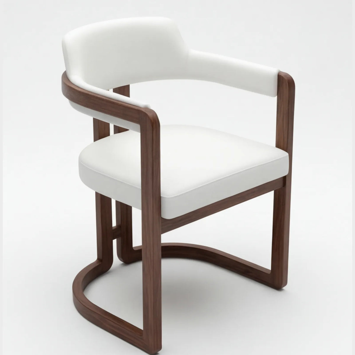 Conjunto de Comedor Diadem en Nogal y Rosa Morada Sólida · Presencia Arquitectónica