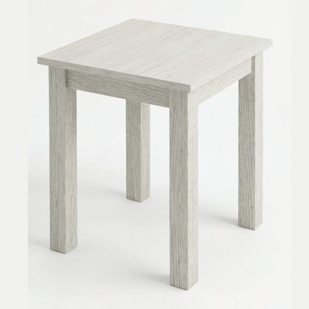 Mesa Lateral Escandinavo en Madera Natural · Escultural