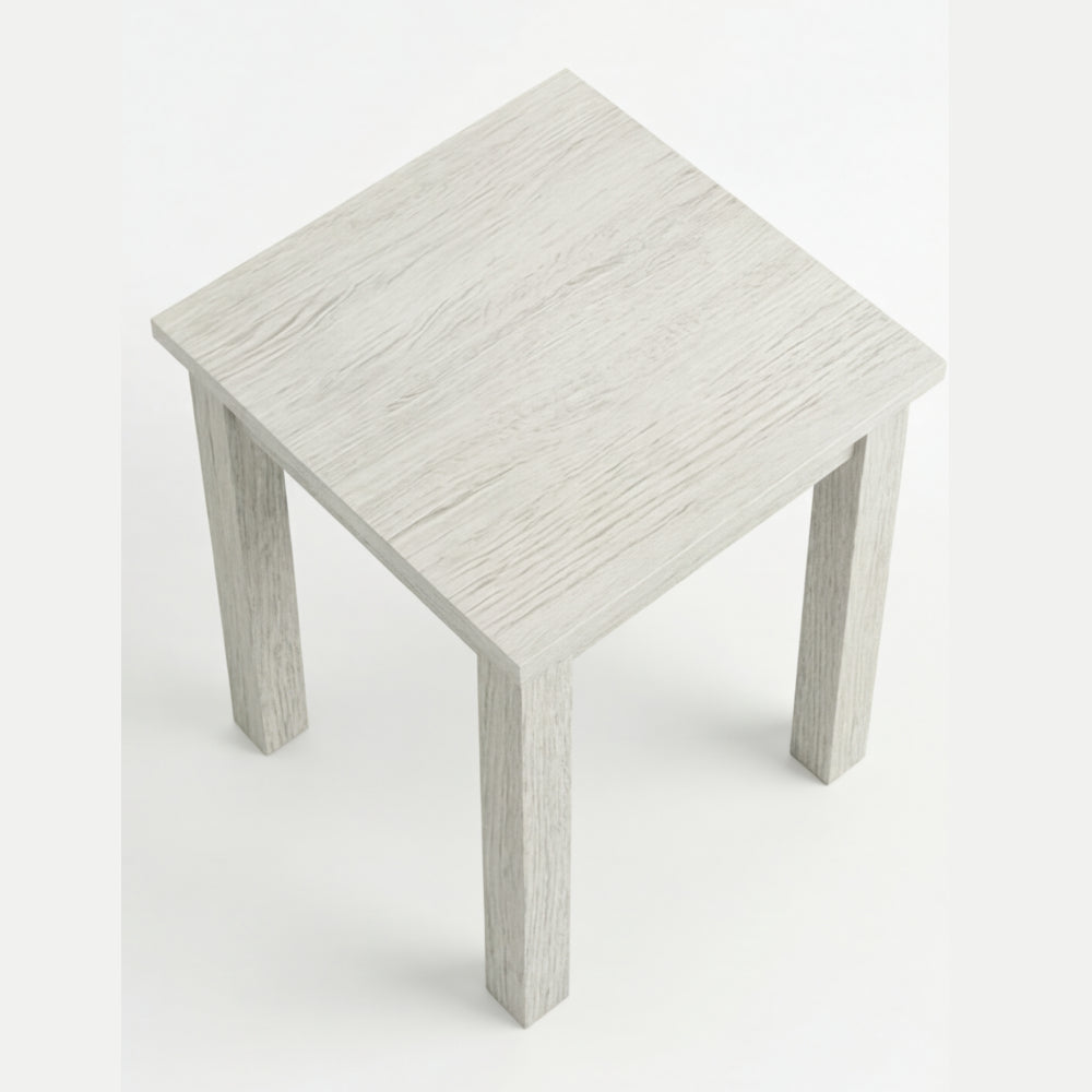 Mesa Lateral Escandinavo en Madera Natural · Escultural