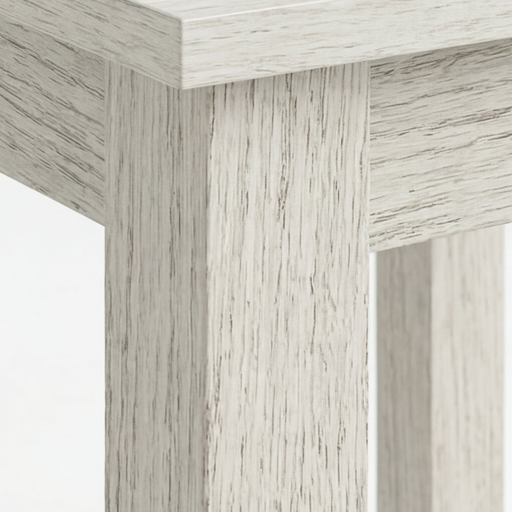 Mesa Lateral Escandinavo en Madera Natural · Escultural