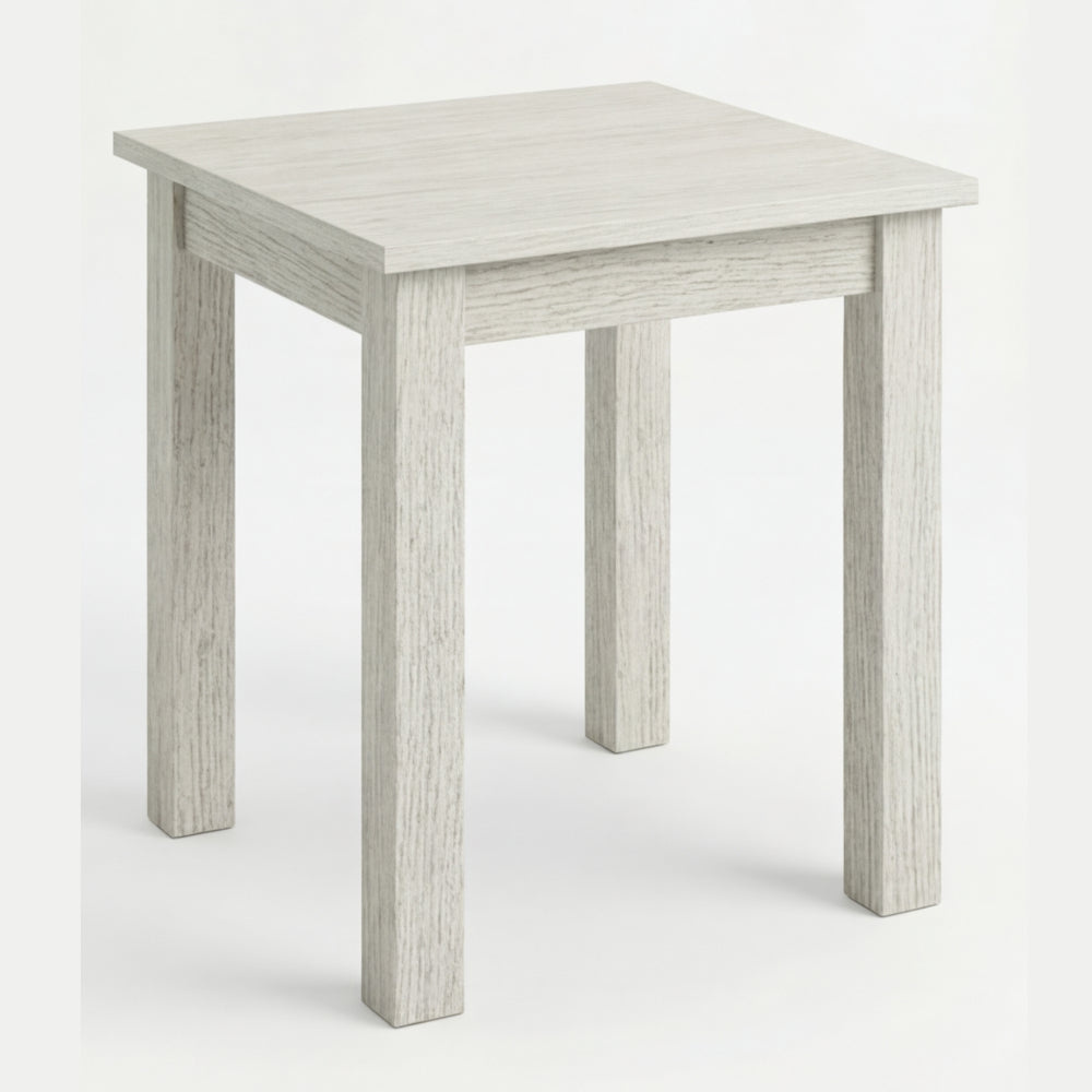 Mesa Lateral Escandinavo en Madera Natural · Escultural