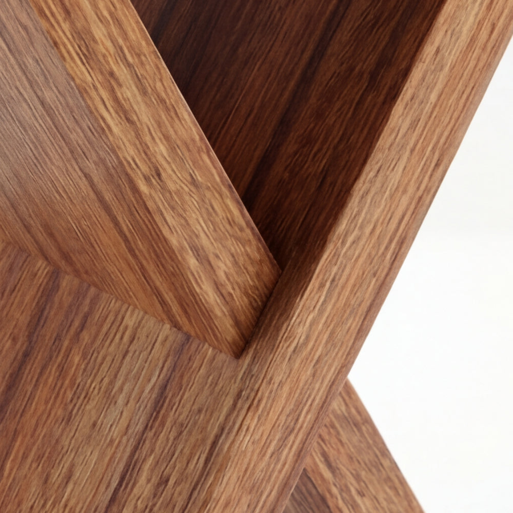 Mesa Lateral X en Madera Natural · Arquitectónico