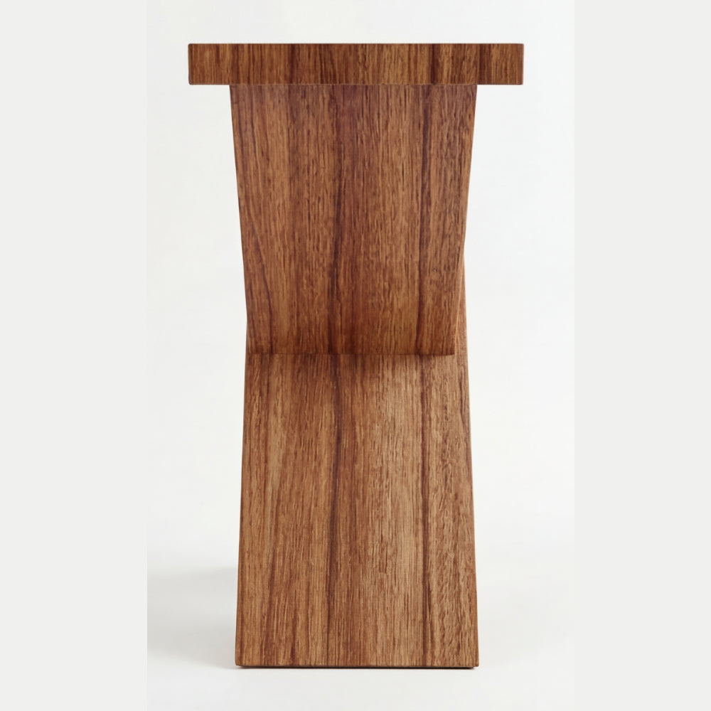 Mesa Lateral X en Madera Natural · Arquitectónico