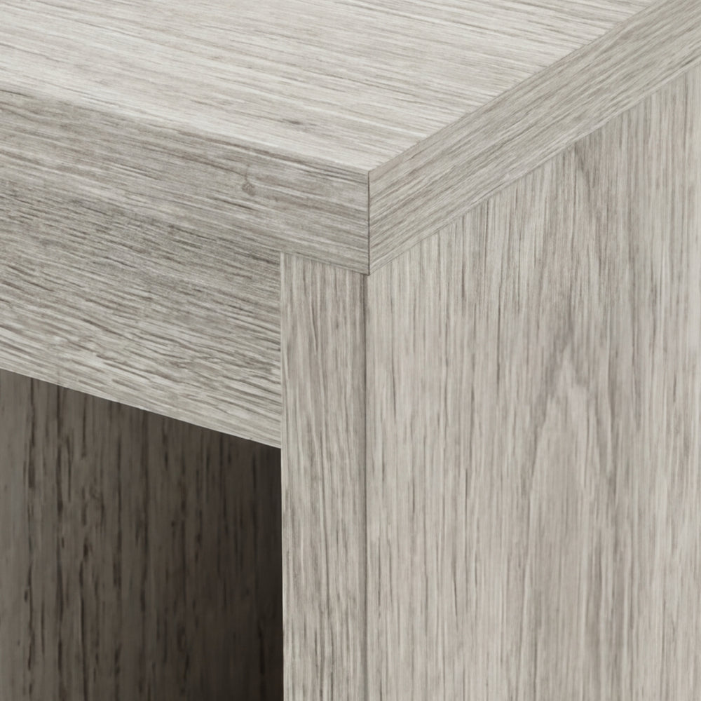 Mini Librero Asimétrico en Madera Natural · Arquitectónico