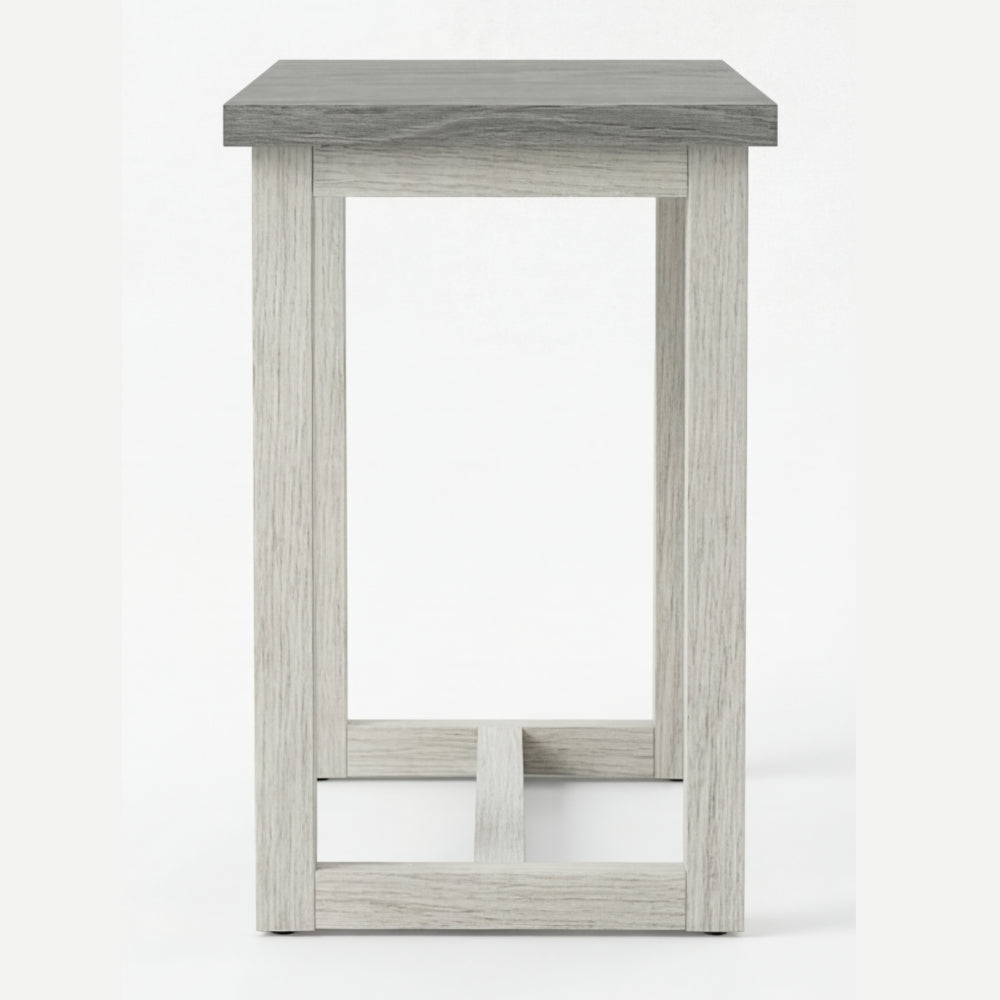 Mesa Lateral Fjord en Madera Natural · Escultural