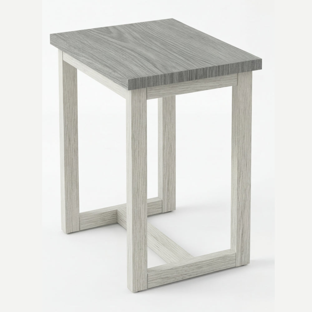 Mesa Lateral Fjord en Madera Natural · Escultural