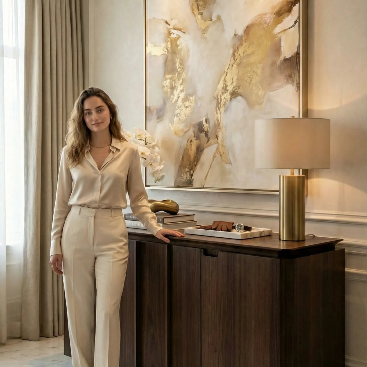 Buffet Bellagio – Credenza Contemporánea en Nogal