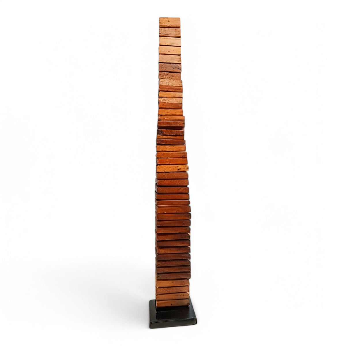 Escultura Premium Obelisk · Parota Maciza Natural